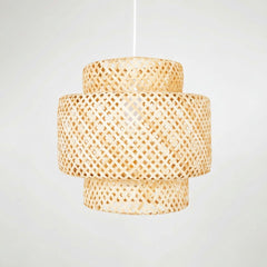 Lámpara colgante de mimbre "JENSEN" - Ø40cm - E27