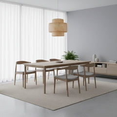 Lámpara colgante de mimbre "JENSEN" - Ø50cm - E27