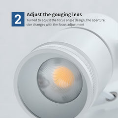 Aplique de pared y techo LED COB "ESCOP" Orientable con ángulo lumínico ajustable - 12W
