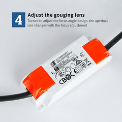 Aplique de pared y techo LED COB "ESCOP" Orientable con ángulo lumínico ajustable - 12W