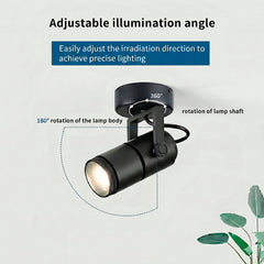 Aplique de pared y techo LED COB "ESCOP" Orientable con ángulo lumínico ajustable - 12W