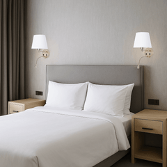 Aplique de pared "PAIR" E27 con foco LED de lectura 3W