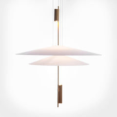 Lámpara colgante de diseño "HERON" - Discos - 15W - 2800K