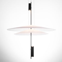 Lámpara colgante de diseño "HERON" - Discos - 15W - 2800K