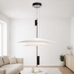 Lámpara colgante de diseño "HERON" - Discos - 15W - 2800K