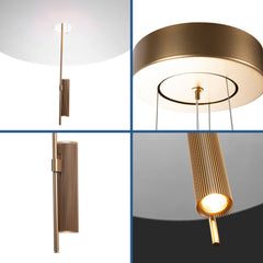 Lámpara colgante de diseño "HERON" - Discos - 15W - 2800K