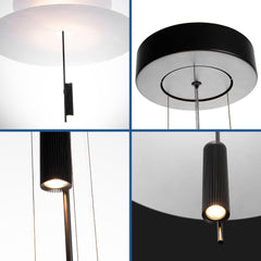 Lámpara colgante de diseño "HERON" - Discos - 15W - 2800K