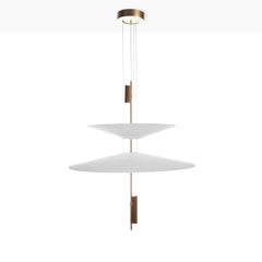 Lámpara colgante de diseño "CRANE" - Discos asimétricos - 15W - 2800K