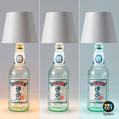 Lámpara para botellas LED CCT portátil - Táctil - Ø105 mm