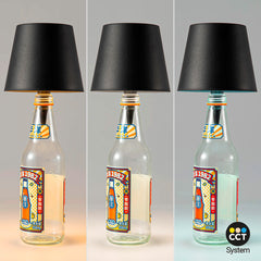 Lámpara para botellas LED CCT portátil - Táctil - Ø105 mm