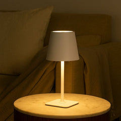 Lámpara de mesa LED CCT portátil - Táctil - Ø100 mm