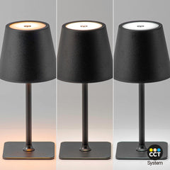 Lámpara de mesa LED CCT portátil - Táctil - Ø100 mm