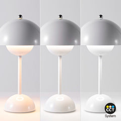 Lámpara de mesa LED CCT portátil - Táctil - Ø160 mm