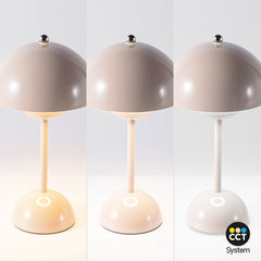 Lámpara de mesa LED CCT portátil - Táctil - Ø160 mm