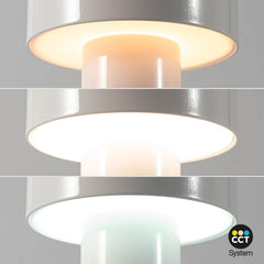 Lámpara de mesa LED CCT portátil - Táctil - Ø125 mm