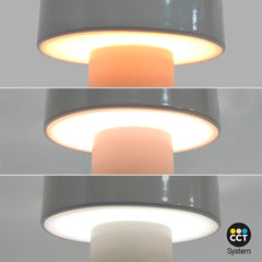 Lámpara de mesa LED CCT portátil - Táctil - Ø125 mm