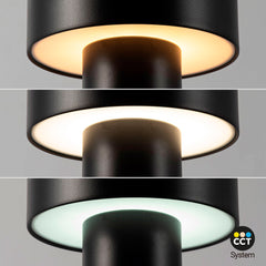 Lámpara de mesa LED CCT portátil - Táctil - Ø125 mm