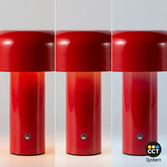 Lámpara de mesa LED CCT portátil - Táctil - Ø125 mm