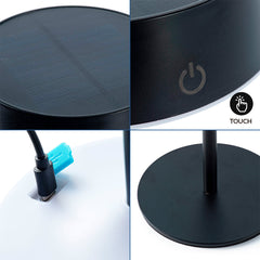 Lámpara de mesa solar LED CCT - Táctil - Recargable - Portátil