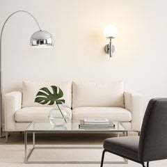 Aplique de pared bola cristal "Elsa" - E14