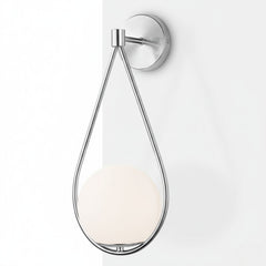 Aplique de pared bola cristal "Clara" - E14