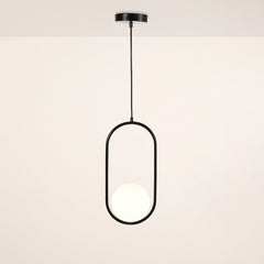 Lámpara colgante bola cristal "JOHN" - E27 - Ø 15cm