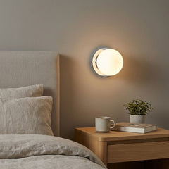 Aplique de pared bola cristal "ARCE" - E27 - Ø 15cm