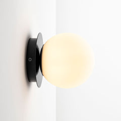 Aplique de pared bola cristal "ARCE" - E27 - Ø 15cm