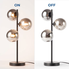 Lámpara de mesa con esferas de cristal "COMI" - 3 x G9