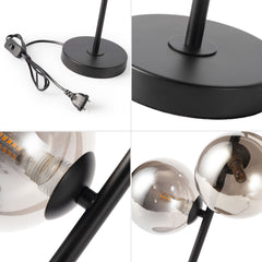 Lámpara de mesa con esferas de cristal "COMI" - 3 x G9