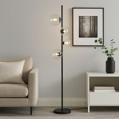 Lámpara de pie con esferas de cristal "STAND"- 4 x G9