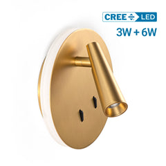 Aplique de pared "FELAM" - 3W + 6W - 2700K - CRI 85