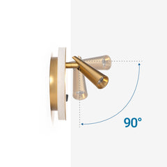Aplique de pared "FELAM" - 3W + 6W - 2700K - CRI 85