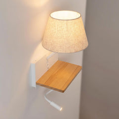Aplique de pared para lectura "Artin USB + USBC" - Con foco LED orientable y puerto USB + USBC - E27 + 3W