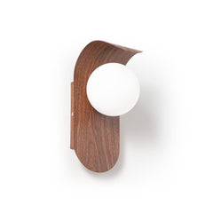 Aplique de pared "NARA" - Efecto madera - G9