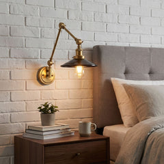 Aplique de pared vintage orientable "Wallen"