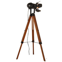 Lámpara de pie vintage con trípode "CINEMA" 139cm