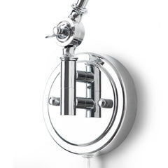 Aplique de pared vintage orientable con cable y enchufe "Tika"