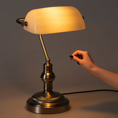 Lámpara de mesa vintage "BANQUERO" - E27