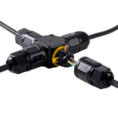 Conector impermeable en X - 3P - IP68 - 0,5-2,5mm² - 24A - T105