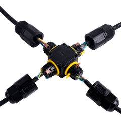 Conector impermeable en X - 3P - IP68 - 0,5-2,5mm² - 24A - T105
