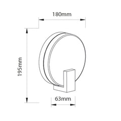 Aplique exterior LED "Lucca" 10W IP54