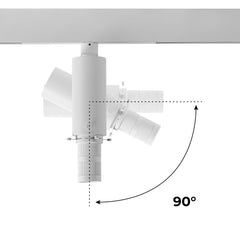 Proyector shapeable para carril magnético 48V - 20W - 20º-35º