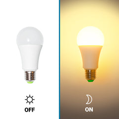 Bombilla LED con sensor de movimiento y crepuscular - E27 A60 - 7W - 450lm