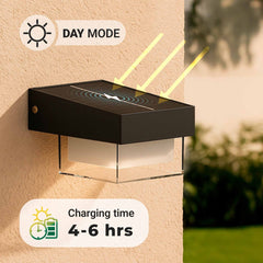 Lámpara LED solar con sensor de microondas - 3000K - IP65 - 360lm