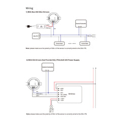 Sensor de microondas DALI-2 empotrable - Sensor movimiento + luz - 12/24V - 360°