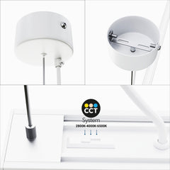 Lámpara lineal LED DOB CCT - 60W - 180cm - 120lm/W - PVC - Suspensión