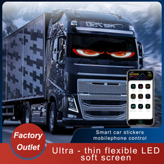 Display LED flexible doble - 12 x 59,5 cm - USB + Bluetooth + mando a distancia