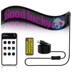 Display LED flexible programable - 12 x 59,5 cm - USB + Bluetooth + mando a distancia
