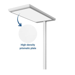 Lámpara de pie para oficina - 50W + 50W + 4W - 4000K - Bajo UGR